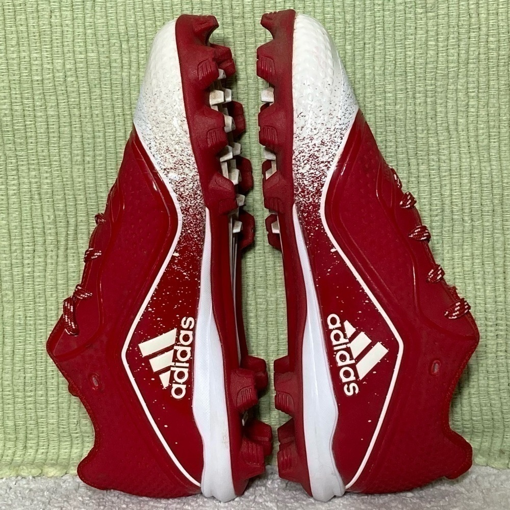 Adidas Men's Litestrike Red/White SPG 753001 Baseball Cleats Shoes Size 5.5 - Picture 7 of 11